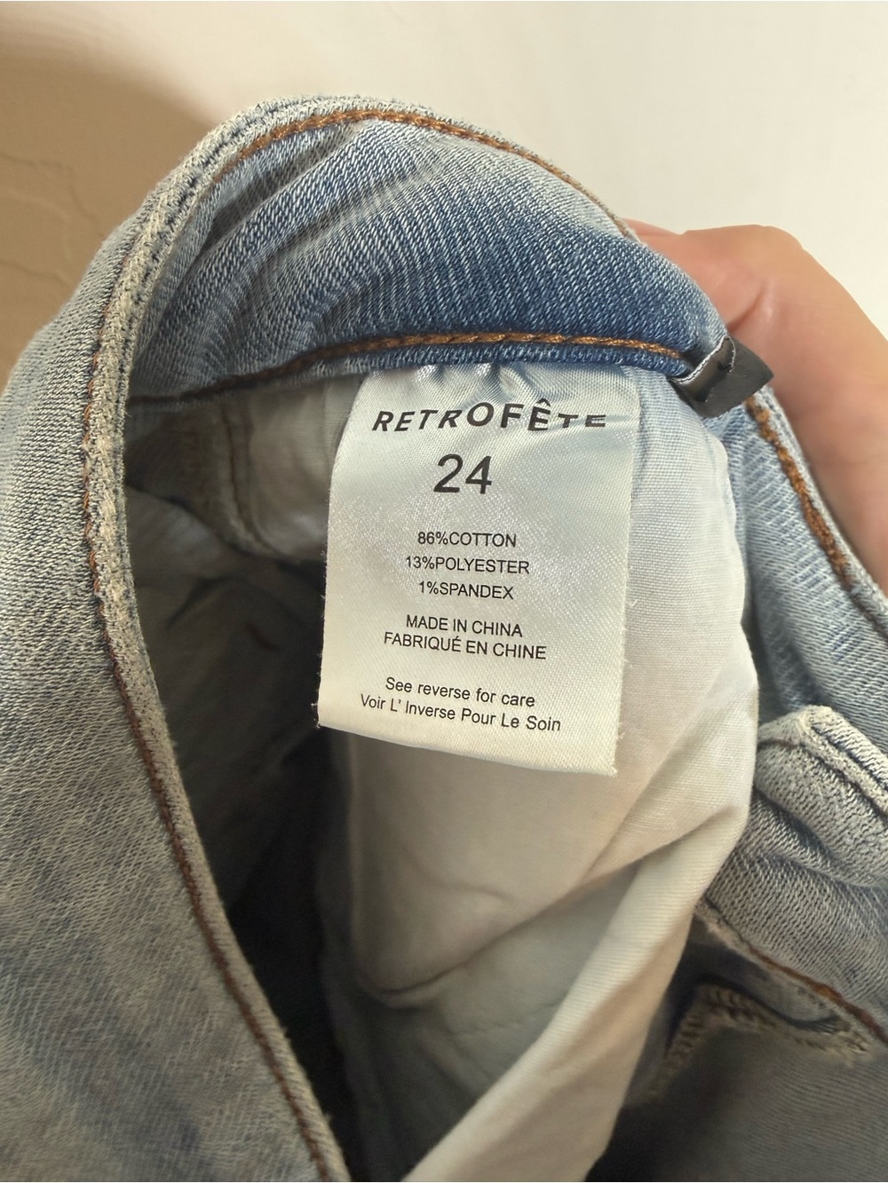 Retrofete Alejandra Cargo Jean Size 24 - Picture 7 of 7